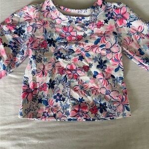 Lilly Pulitzer Pink and Blue Floral Top